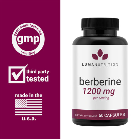 Berberine 1200Mg - Blood Sugar Support Supplement - Luma Nutrition