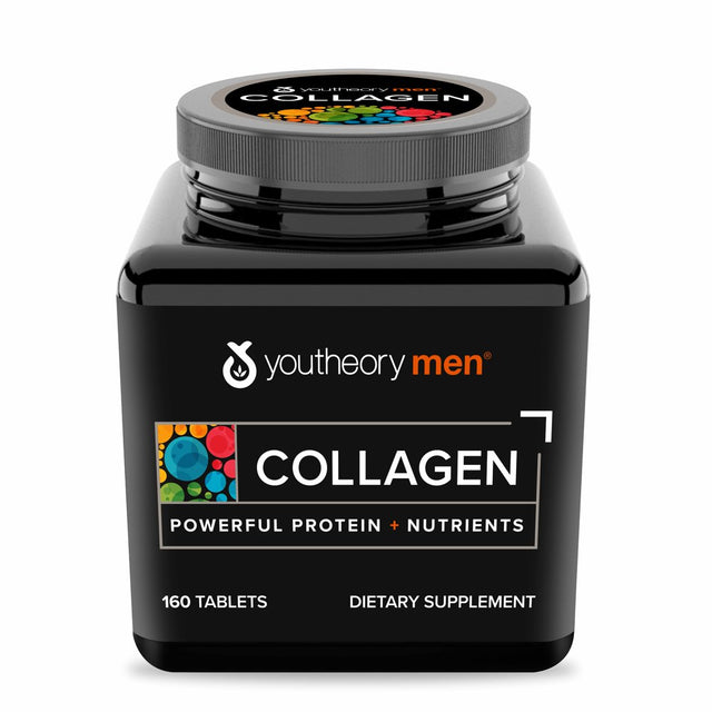 Youtheory Men Collagen Dietary Supplement, 160 Count