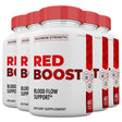 Red Boost, Red Boost Blood Flow Support Pills for Men, for Healthy Blood Circulation and Healthy Glucose Maximum Strength (5 Bottles)