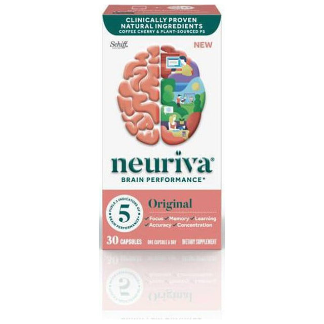 Neuriva Original Brain Performance Capsules - 30Ct (Pack of 12)