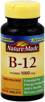 Nature Made Vitamin B-12 Timed Release Tablets, 1000 Mcg 75 Ea (Pack of 2)