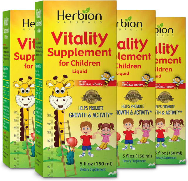 Vitality Supplement for Children, Promotes Growth and Appetite, Relieves Fatigue, Improves Mental and Physical Performance, Boosts Energy, for Kids 1 Year and Above, 5 Fl Oz