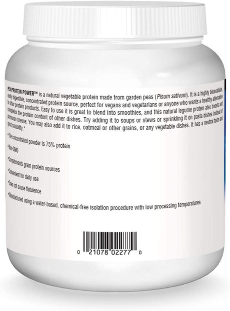 Source Naturals Pea Protein Power Plant-Based Protein Powder - Easy to Digest, Bioavailable, Non-Dairy, Vegan, Non-Gmo, Gluten Free, Sugar Free, Unflavored - 16Oz