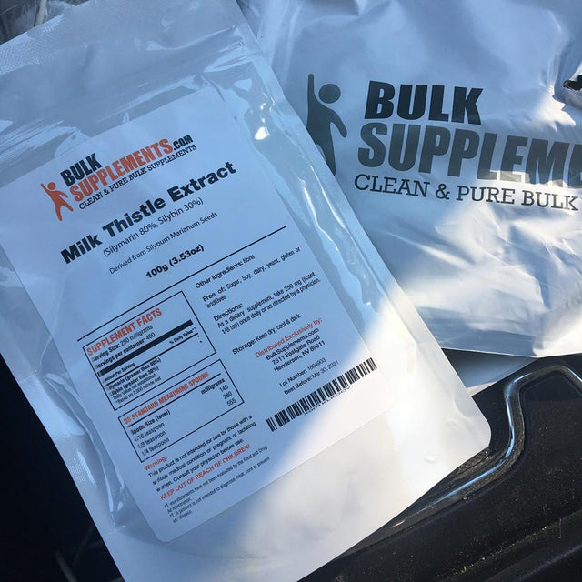 Bulksupplements.Com Milk Thistle Extract Powder - Liver Support - Silymarin Milk Thistle (500 Grams - 1.1 Lbs)