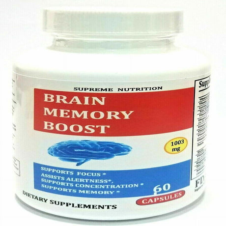 Brain Supplements & Nootropics - Memory Focus Mental Concentration Booster Pill - 60 Capsules