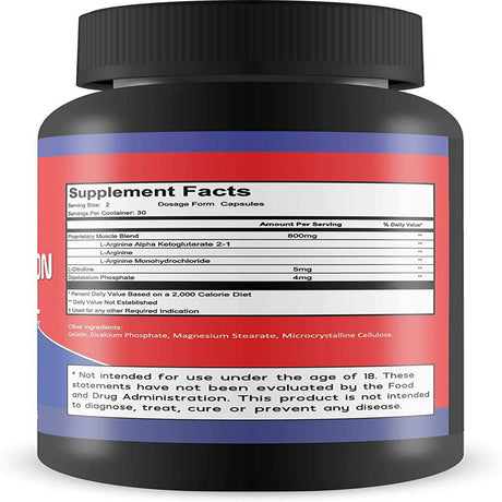 Circulation Control - Blood Flow Improvement - Body & Leg Circulation Supplements - Blood Circulation Supplement - L-Arginine Formula for a Circulation Boost - Poor Circulation Supplements