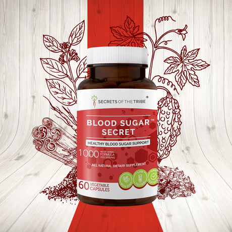 Blood Sugar Secret 60 Capsules, 500 Mg, Bitter Melon, Cinnamon, Fenugreek, Dandelion, Gymnema. Healthy Blood Sugar Support