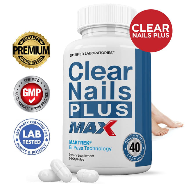 Clear Nails Max 40 Billion CFU Probiotic Nail Support 60 Capsules