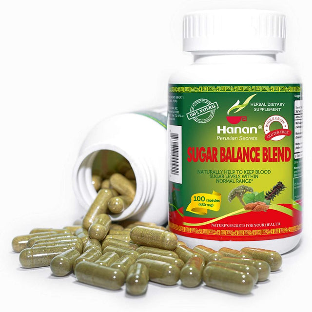 Hanan Diabetisan Sugar Balance Blend | 100 Capsules | Naturally Aids in Supporting Healthy Blood Sugar Levels