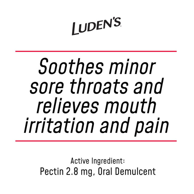 Luden'S Sugar Free Wild Cherry Throat Drops, Sore Throat Relief, 75 Count