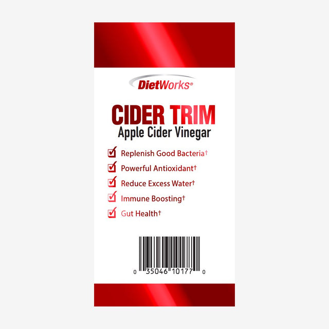 Dietworks Cider Trim Apple Cider Vinegar Capsules, 120 Ct