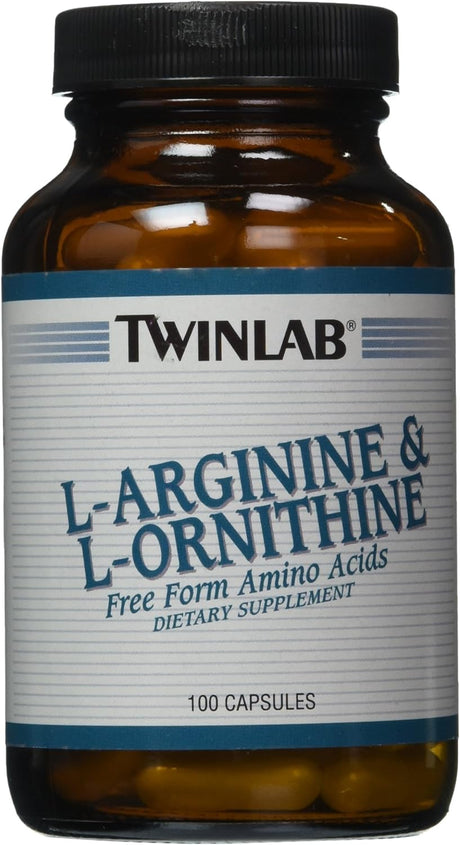 Twinlab L-Arginine and L-Ornithine, 100 Capsules