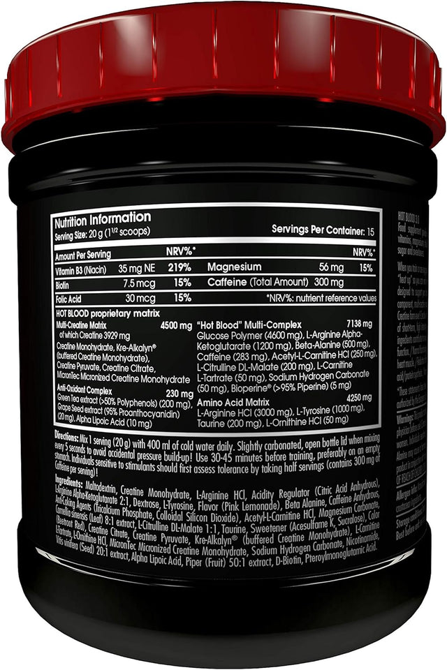 Scitec Nutrition Hot Blood 2.0 - Pink Lemonade 300G