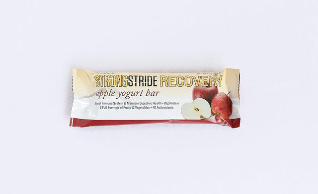 Strong Stride Protein, Probiotics, Antioxidant Nutrition Apple Yogurt Bar