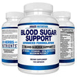 Blood Sugar Support Supplement - 20 Herbs & Multivitamin for Blood Sugar Control with Alpha Lipoic Acid & Cinnamon - 120 Pills - Arazo Nutrition