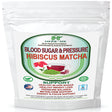 Herbme, Blood Sugar & Pressure Matcha Hibiscus - All Organic- Healthy Weight Control - Detox & Cognitive Support - 94 Servings