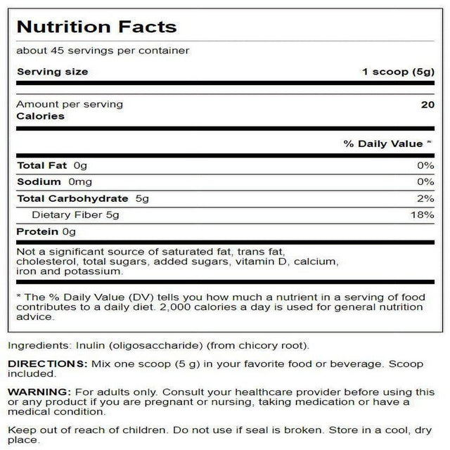 Swanson Inulin Powder 8 Oz Powder