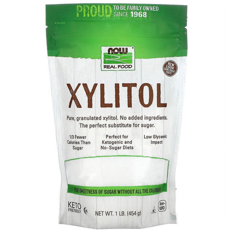 NOW Foods Real Food Xylitol -- 1 Lb Pack of 4