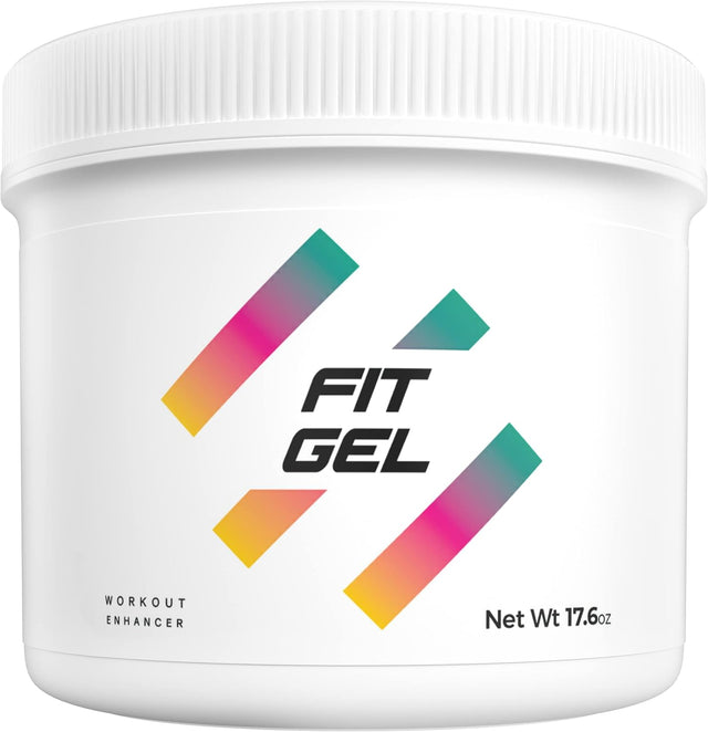 Fit Gel Work Out Enhancer Sweat Gel (Coconut) Hot Cream Target Tummy Belly, Sweet Scent, Easy Apply Jar (17.6 Oz)