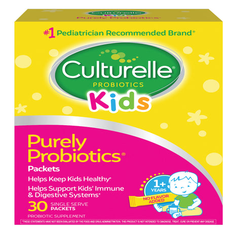 Culturelle Kids Daily Probiotic Supplement for Kids 3+, Supports a Healthy Immune & Digestive System*, 30 Single Packets