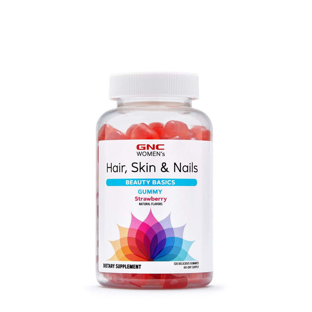 GNC Women'S Hair, Skin & Nails Gummies - Strawberry - 120 Gummies