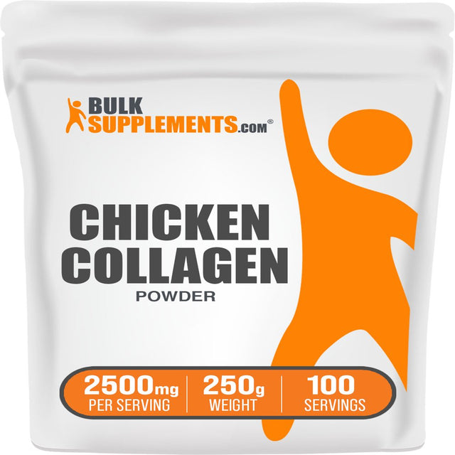 Bulksupplements.Com Hydrolyzed Collagen (Chicken) Powder - Collagen Powder - Collagen Peptides Powder - Collagen Powder for Women (250 Grams)