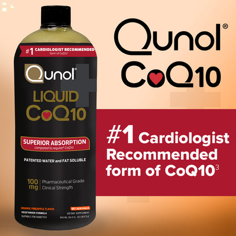 Qunol Liquid Coq10 100 Mg., 30.4 Ounces