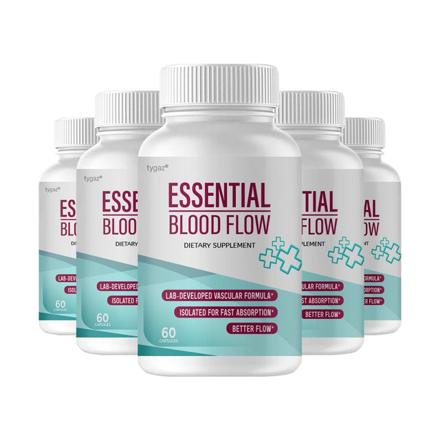 (5 Pack) Essential Blood Flow - Essential Blood Flow Capsules