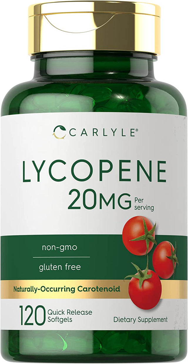 Lycopene | 20Mg | 120 Softgels | by Carlyle