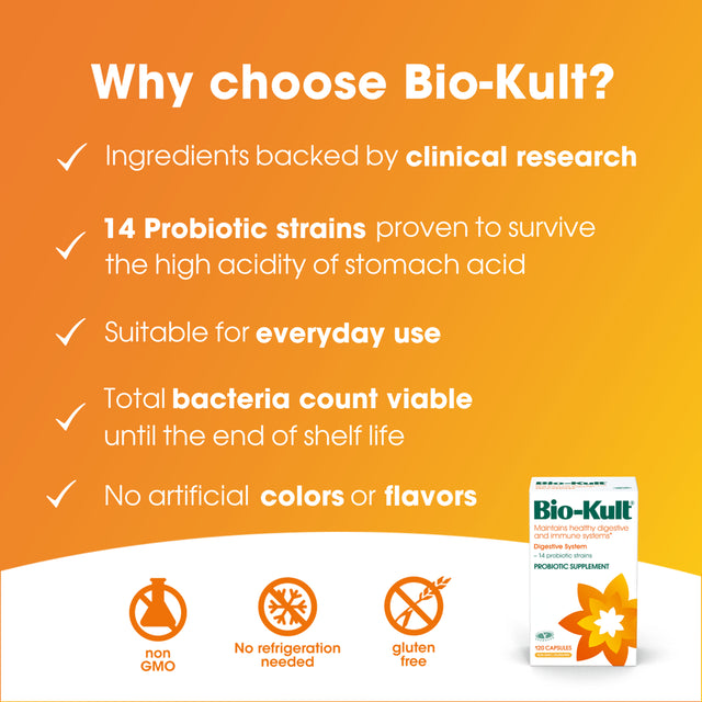 Bio-Kult Gut Health Probiotic Supplement, 60 Count