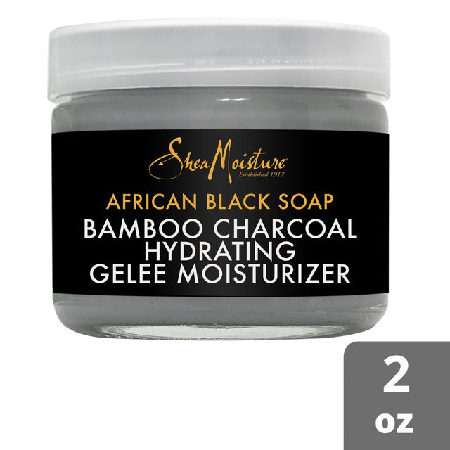 Sheamoisture Hydrating Gelee Moisturizer African Black Soap and Bamboo Charcoal 2 Oz