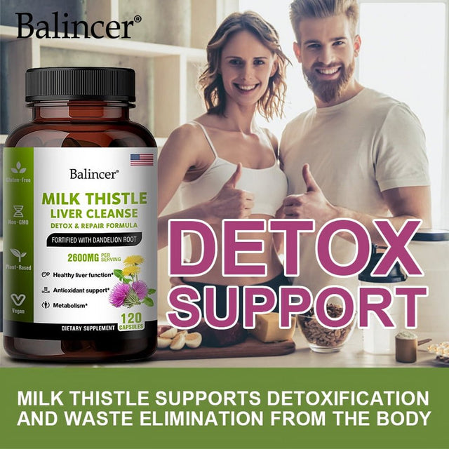 Balincer Liver Health Capsules – Liver Cleanse, Detox and Repair with Artichoke Extract, Milk Thistle, Dandelion Root, Zinc, Beetroot, Natural Nutrients