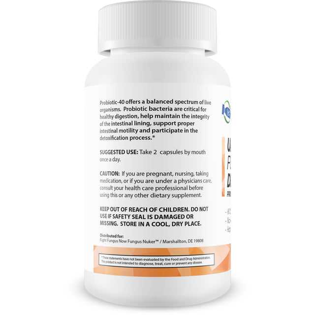 Urgent Fungus Destroyer Probiotic Fungus Fighter - the Best Clear Nail Antifungal Probiotic Pills - Fight Fungus from the inside Out with This Special Probiotic Fungus Fighting Blend