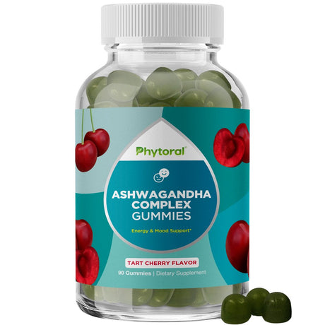 Calming Ashwagandha Gummies for Men and Women - 750Mg per Serving Vegan Ashwagandha Equivalent from 30:1 Extract with Zinc and Vitamin D - Adaptogen Stress Gummies for Adults - Energy and Mood Support