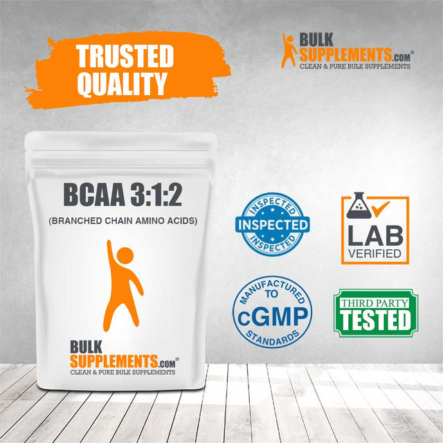 Bulksupplements.Com BCAA 3:1:2 (Branched Chain Amino Acids) Powder - Bcaas Amino Acids - Workout Amino Chains Supplement (1 Kilogram - 2.2 Lbs)