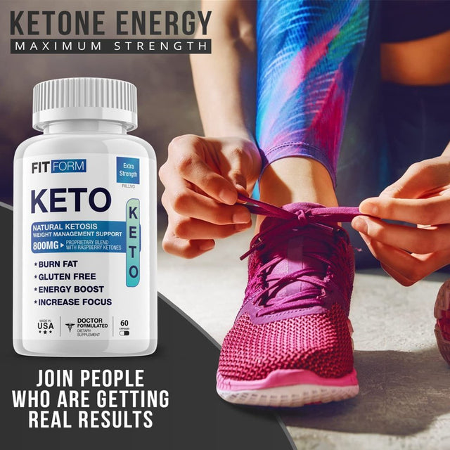 5 Pack Fit Form Keto Pills Advanced Ketogenic Formula 300 Capsules