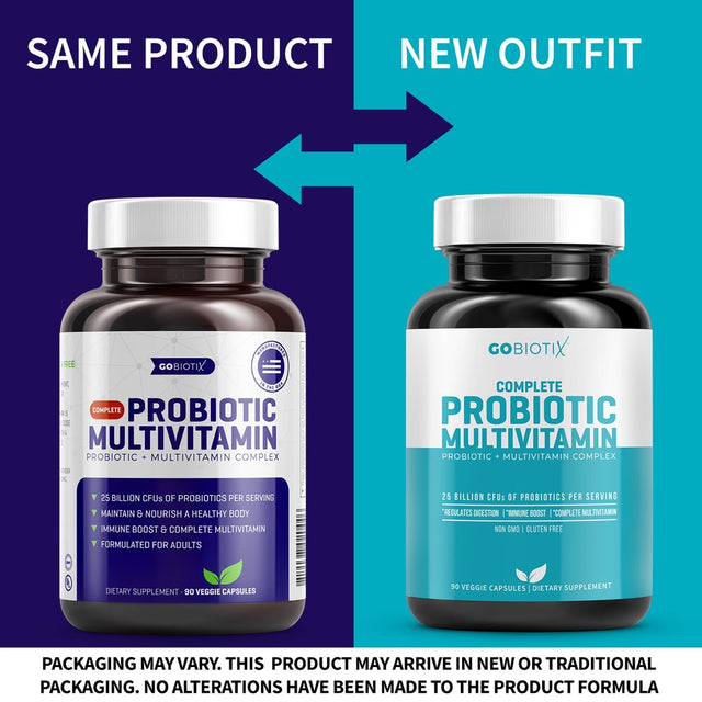 Probiotic Multivitamin | Immune Boost & Digestive Health, Flora Probiotic | Gluten Free