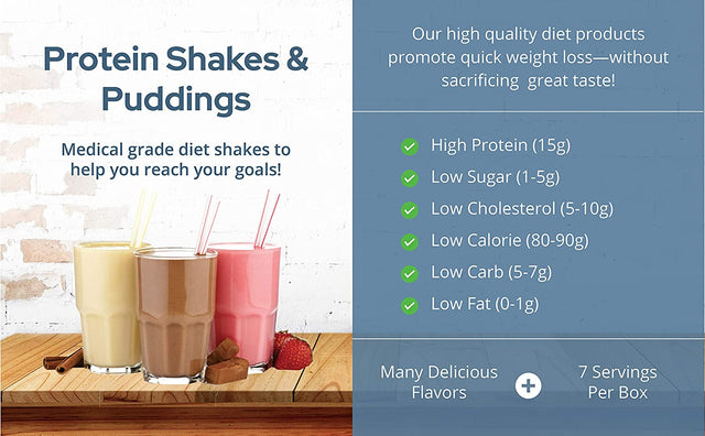 Nutriwise - Cheesecake Shake & Pudding | High Protein, Low Carb, Low Sugar, Low Fat (7/Box)