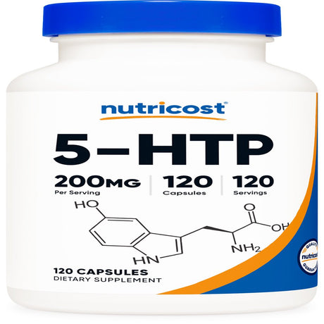 5-HTP, 200 Mg, 120 Capsules, Nutricost