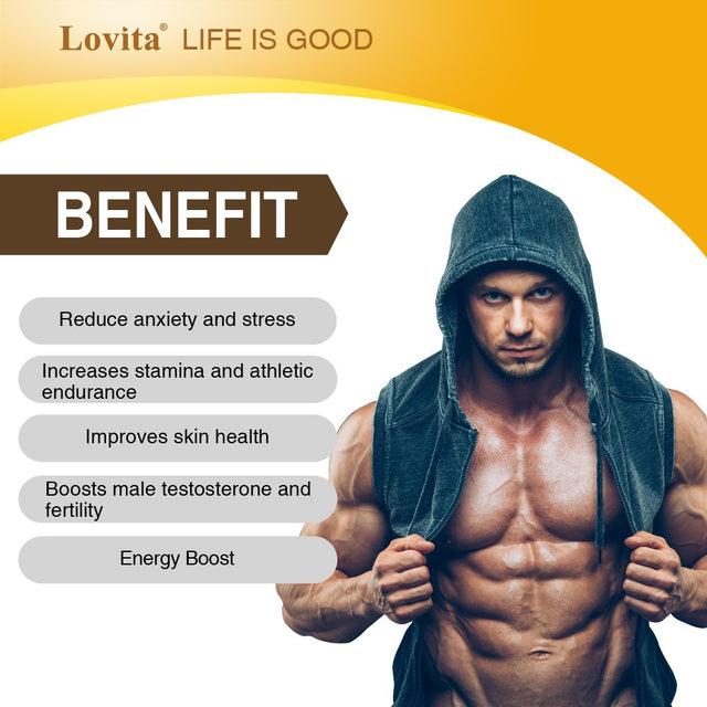 Lovita Maca Root Extract 1500Mg, Energy, Performance & Mood Supplement for Men & Women, Supports Reproductive Health, 60 Vegetarian Capsules (Pack of 3)