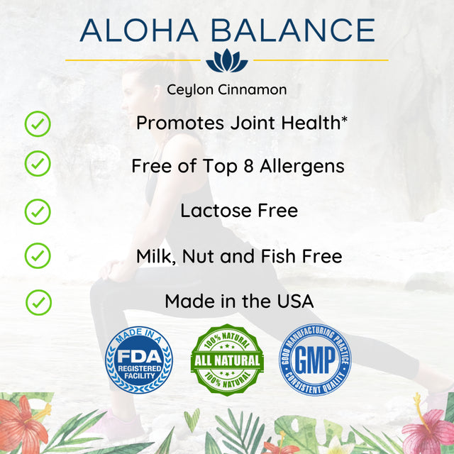 Ceylon Cinnamon - Natural Supplement for Healthy Blood Sugar Levels by Aloha Balance