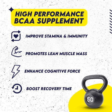 Infinite Labs Infinite Force BCAA High Performance Amino Recovery, 6Gms of BCAAS Amino Acids Supplement, Watermelon Flavor, Caffeine Free, Electrolyte Amino Acid Powder for Hydration