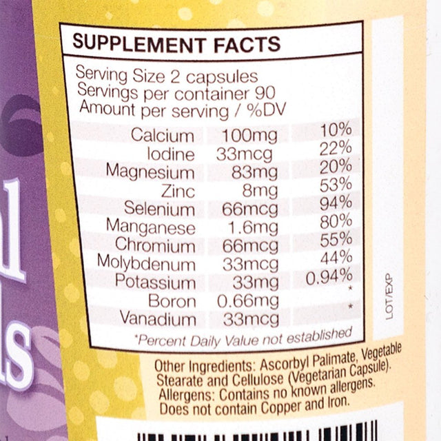 Healthsmart Supplement - Nature'S Essential Minerals (180 Capsules)