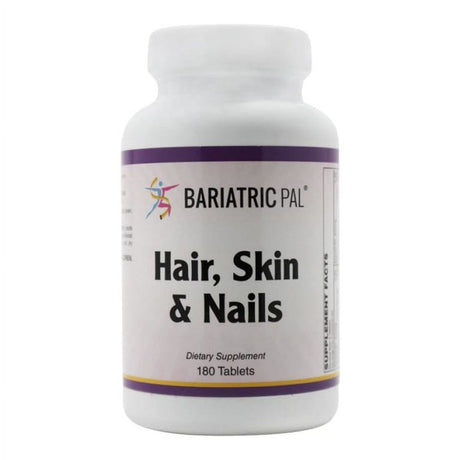 Hair, Skin & Nails Formula Tablets by Bariatricpal Size: 180Ct Bottle