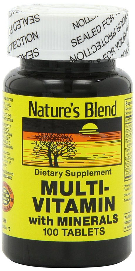 Nature'S Blend Multi-Vitamin W/ Mineral Essential Body Nutrient, 100Ct