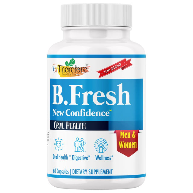 B.Fresh Dental Probiotic Supplements | Dental Probiotic for Bad Breath & Gum Care - 7 Billion CFU- Boosts Oral Health | Fights Bad Breath, Supports Healthy Teeth & Gums | 60 Sugar-Free Capsules