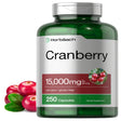 Cranberry + Vitamin C Extract | 15,000Mg | 250 Capsules | by Horbaach