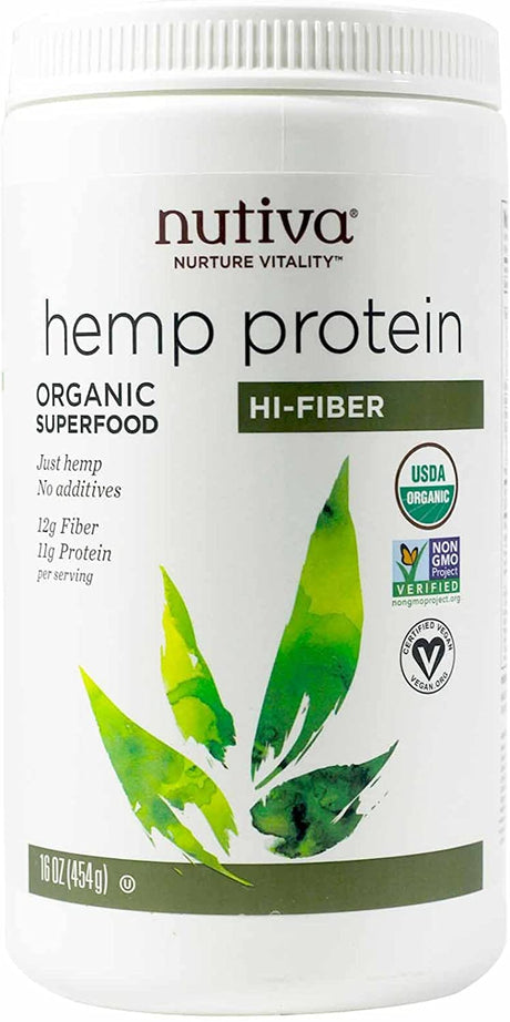 Nutiva Hemp Protein Powder, Organic,16 Ounce(454 G)