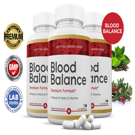 (3 Pack) Blood Balance Premium Formula 688MG 180 Capsules