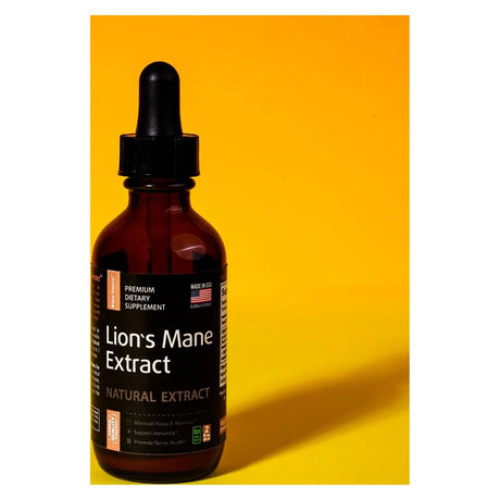 Raw Science | Lion'S Mane Mushroom Supplement | Brain Supplements for Memory and Focus | Vegan, Gluten Free, Soy-Free | 2 Fl Oz